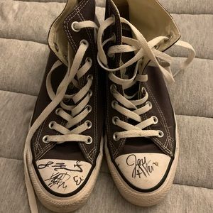 Gray Converse High Tops